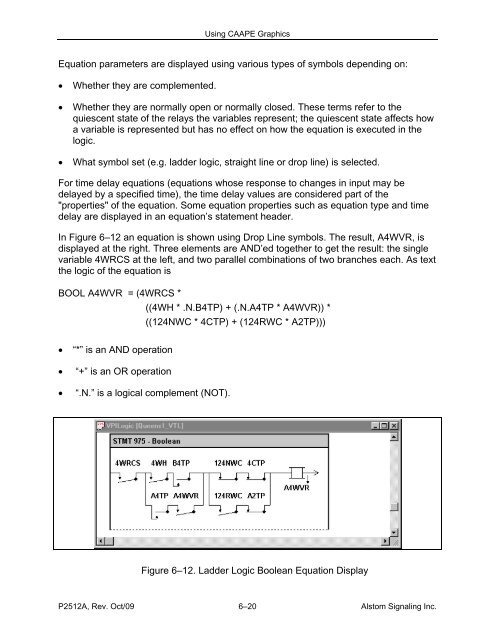 CAAPE User's Manual - ALSTOM Signaling Inc.