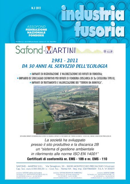 Industria fusoria N. 3 2012 - Assofond