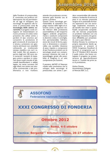 Industria fusoria N. 3 2012 - Assofond