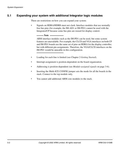 Integrator/CP User Guide - ARM Information Center