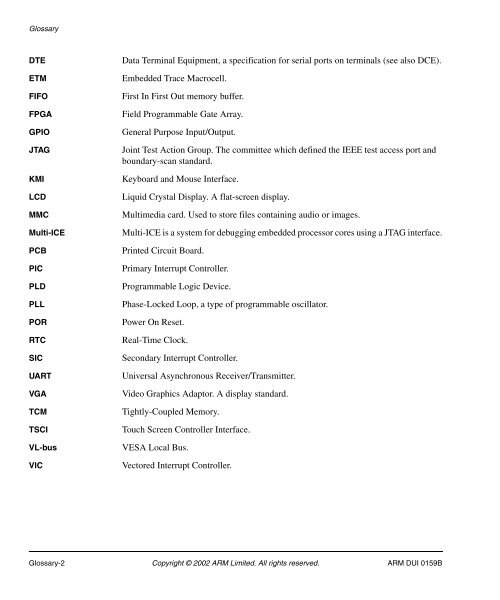 Integrator/CP User Guide - ARM Information Center