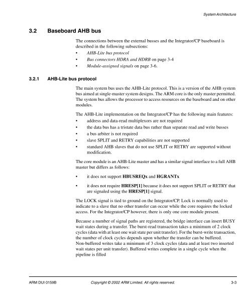 Integrator/CP User Guide - ARM Information Center