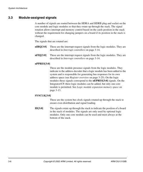 Integrator/CP User Guide - ARM Information Center