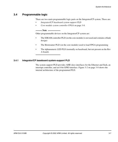 Integrator/CP User Guide - ARM Information Center