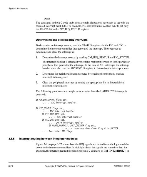 Integrator/CP User Guide - ARM Information Center