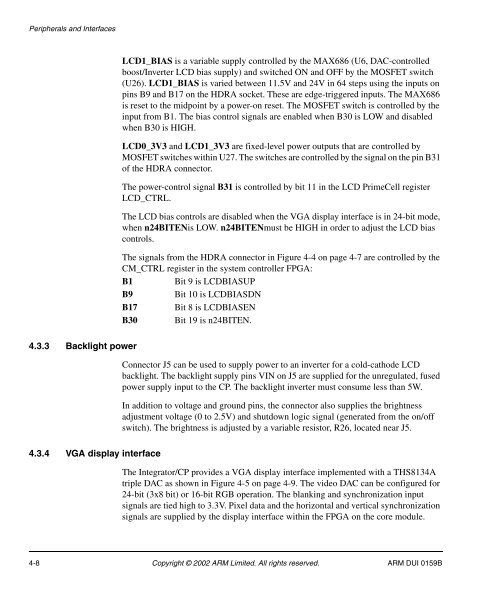 Integrator/CP User Guide - ARM Information Center