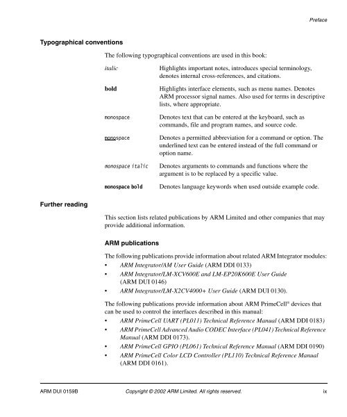 Integrator/CP User Guide - ARM Information Center