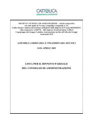 lista per il rinnovo parziale del consiglio di ... - Cattolicasoci.it