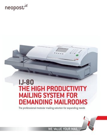 Neopost IJ80 Brochure - Comp-Mail.com