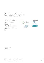 service- document - Kwaliteitscentrum Uiterlijke Verzorging