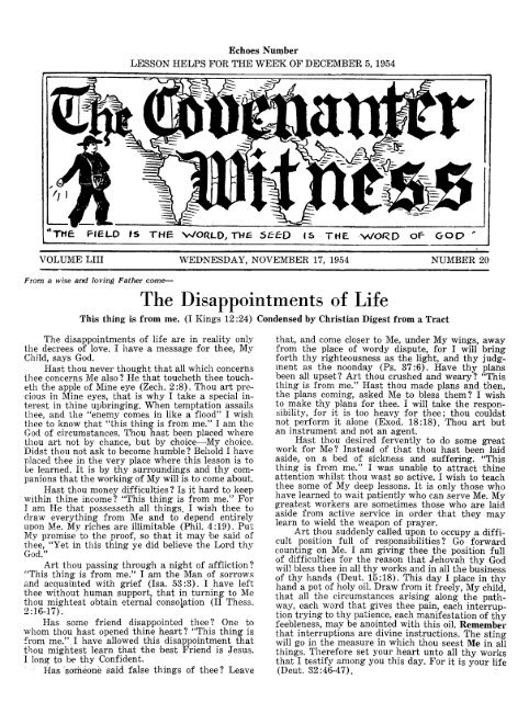 Covenanter Witness Vol. 53 - Rparchives.org