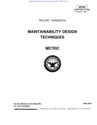 MAINTAINABILITY DESIGN TECHNIQUES METRIC - AcqNotes.com