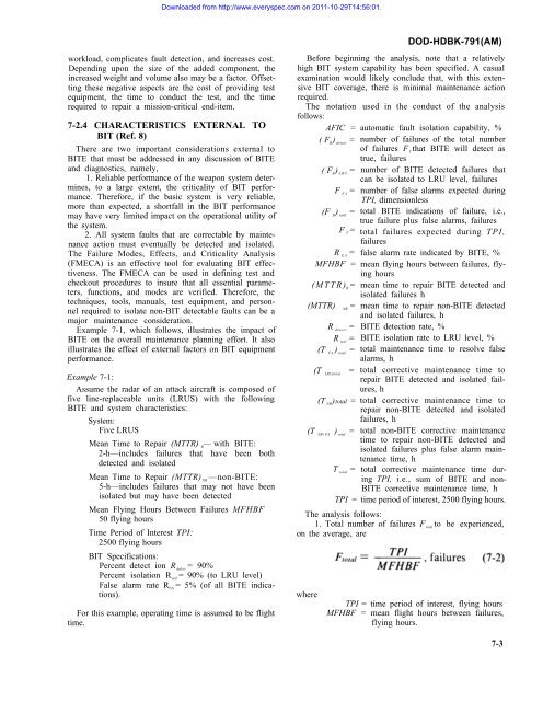 MAINTAINABILITY DESIGN TECHNIQUES METRIC - AcqNotes.com