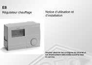 RÃƒÂ©gulateur chauffage Notice d'utilisation et d'installation