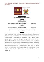 Download the Full Judicial Opinion - Kenya Law Reports