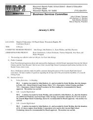 Minutes for 1-3-12 - Wisconsin Rapids Public Schools