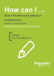 Select PlantStruxure reference architectures? - Schneider Electric ...