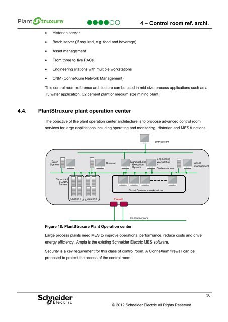 Select PlantStruxure reference architectures? - Schneider Electric ...