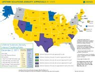 LIFETIME SOLUTIONS ANNUITY APPROVALS BY ... - ECA Marketing