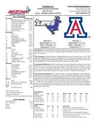 11.6.11 Grand Canyon Game Notes - University of Arizona Athletics