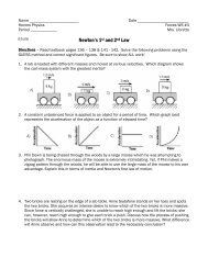 Newton's 1st and 2nd Law