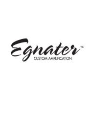 Egnater - CatÃ¡logo amplificador - Arco Iris Musical