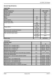 DOHC2000 16V Specifications - Ford Scorpio