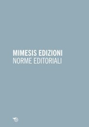 Catalogo - Mimesis Edizioni