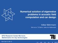 Numerical solution of eigenvalue problems in acoustic field ...