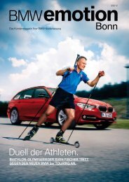 Duell der Athleten. - BMW Niederlassung Bonn