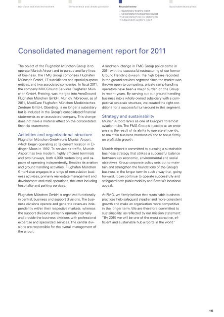 "Perspectives 2011" - Sustainability and Annual Report (pdf)