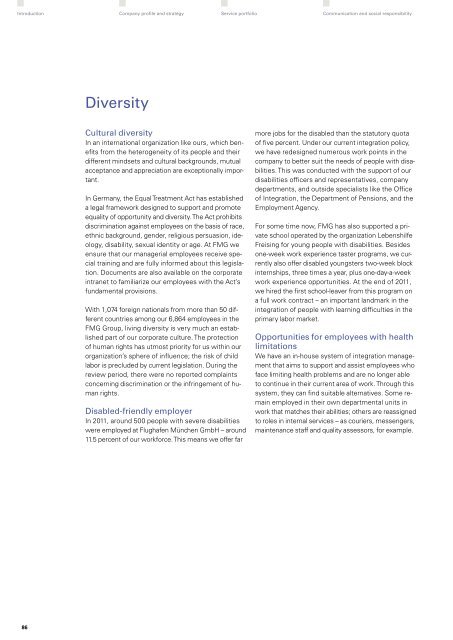 "Perspectives 2011" - Sustainability and Annual Report (pdf)