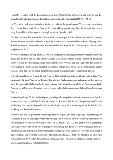 Wiederverwendbarkeit von objektorientierten Analysemodellen aus ...