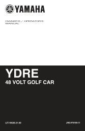 48 VOLT GOLF CAR YDRE - Yamaha Golf Cars USA
