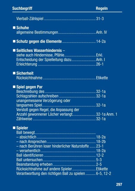 Offizielle GOLFREGELN 2012 – 2015 - Association Suisse de Golf