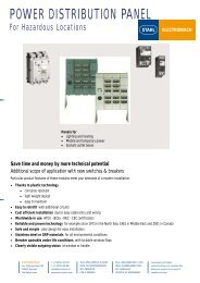 POWER DISTRIBUTION PANEL - Stahl.be