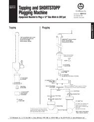 SHORTSTOPPÂ® 275 12 Inch Data Sheet - T.D. Williamson, Inc.