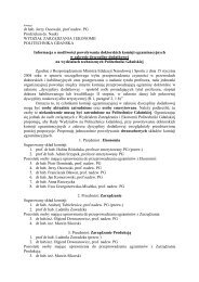 dr hab. Jerzy Ossowski, prof nadzw. PG Prodziekan ds. Nauki ...