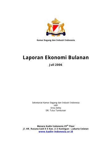 Laporan Ekonomi Bulanan - Kadin Indonesia