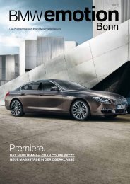 Premiere. - BMW Niederlassung Bonn