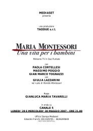 Maria Montessori - Una vita per i bambini - Mediaset.it