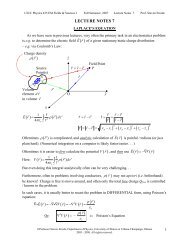Lecture Notes 07: Laplace's Equation, Uniqueness Theorem(s)