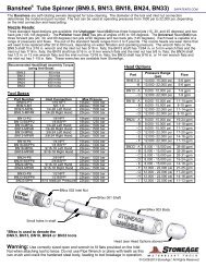 Banshee Tube Spinner (BN9.5, BN13, BN18, BN24, BN33)