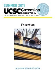 Early Childhood Education - UCSC Extension Silicon Valley