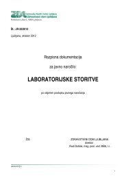 LABORATORIJSKE STORITVE - Zdravstveni dom Ljubljana