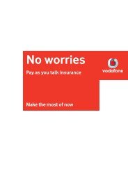 No worries - Vodafone