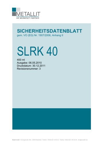 EU SDB SLRK 40 - Metallit Progastro
