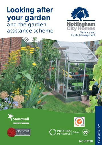 Looking after your garden leaflet - Nottingham City Homes