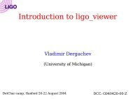 Introduction to ligo_viewer - Volodya project - SourceForge