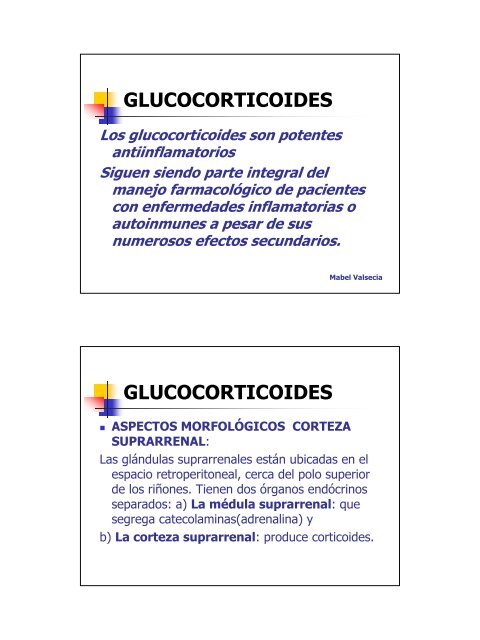 GLUCOCORTICOIDES GLUCOCORTICOIDES